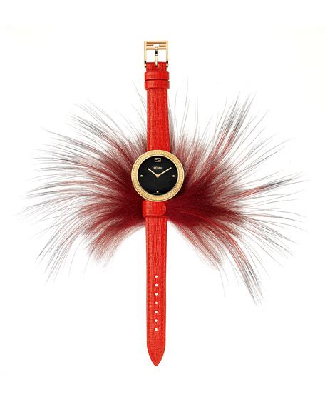 fendi my way fur watch|Fendi Fendi My Way Watch with Removable Fur Glamy, .